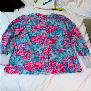 🌺floral scrub jacket🌺